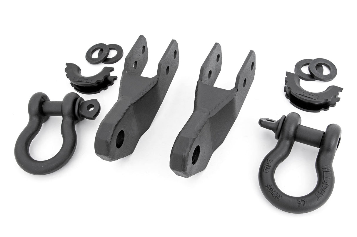 Tow Hook to Shackle Bracket D-Ring Combo Chevy Colorado 2WD/4WD (15-22) Rough Country