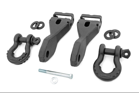 Tow Hook Brackets D-Ring Combo Chevy Silverado 1500 2WD/4WD (2014-2018 & Classic) Rough Country