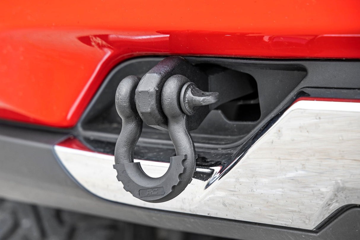 Tow Hook Brackets D-Ring Combo Chevy Silverado 1500 2WD/4WD (2014-2018 & Classic) Rough Country