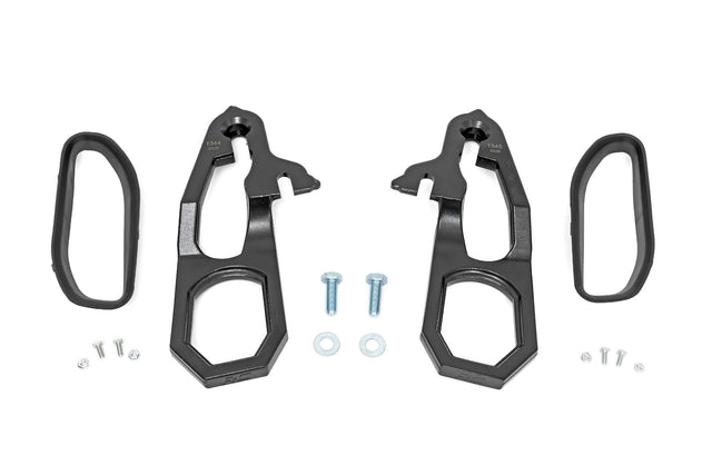 Tow Hook Brackets & Bezel Combo Ram 1500 2WD/4WD (2019-2021) Rough Country