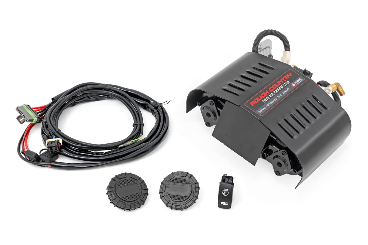 Twin Motor Air Compressor Kit 12 Volt 6.16 CFM Rough Country