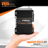 PRV Audio RS500 BASS Monoblock Car Amplifier 500 Watts 2 Ohm