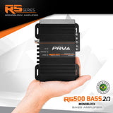 RS500 BASS 2 Ohm - 1 Channel Monoblock Amplifier PRV