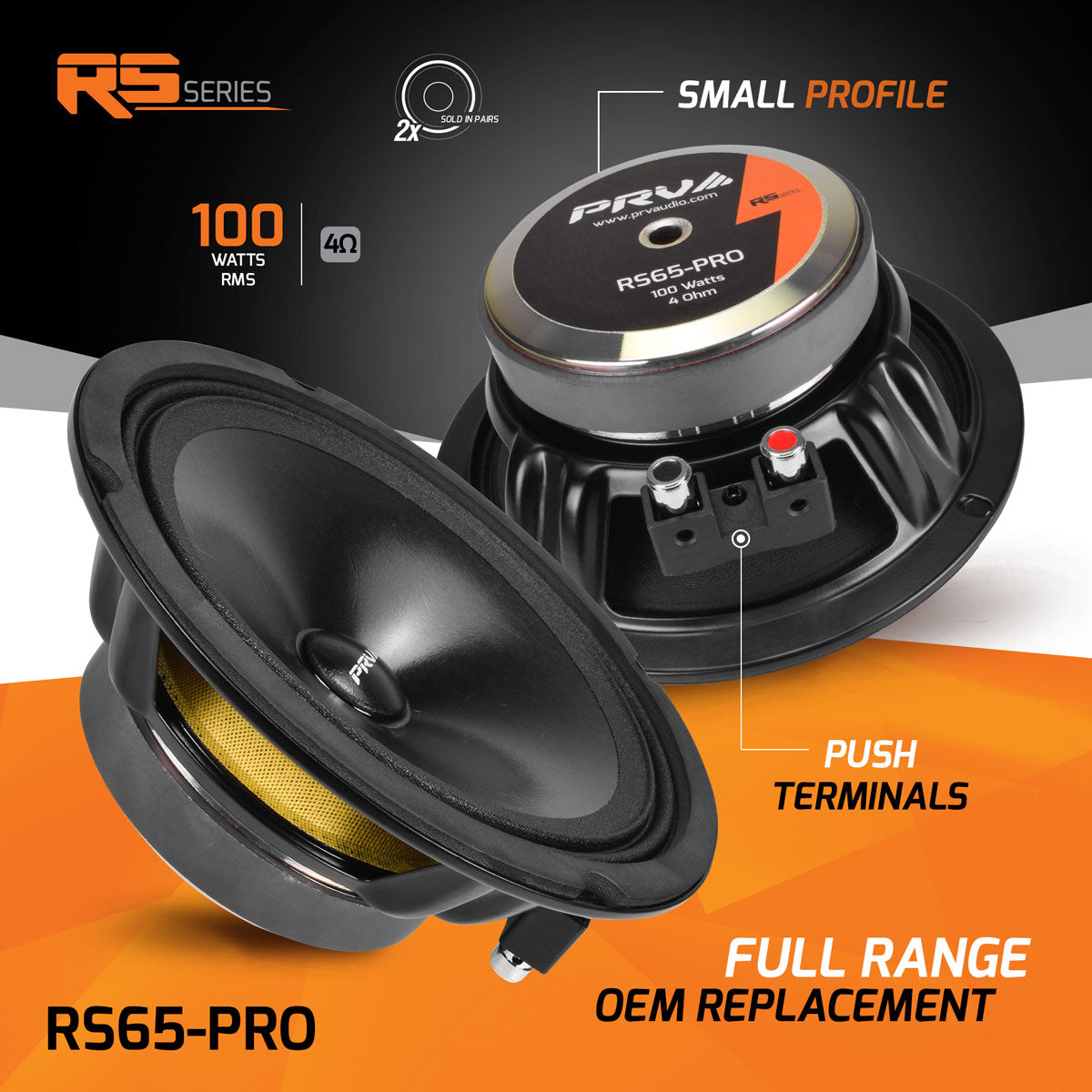 PRV RS65-PRO (PAIR) Full Range PRV Audio