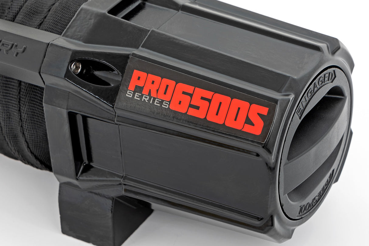 6500-LB Winch W/ Remote UTV Synthetic Rope Rough Country