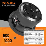 PRV RS8-SUBD4 Subwoofer PRV Audio