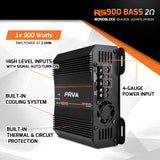 PRV RS900 BASS 2 Ohm Amplifier PRV Audio