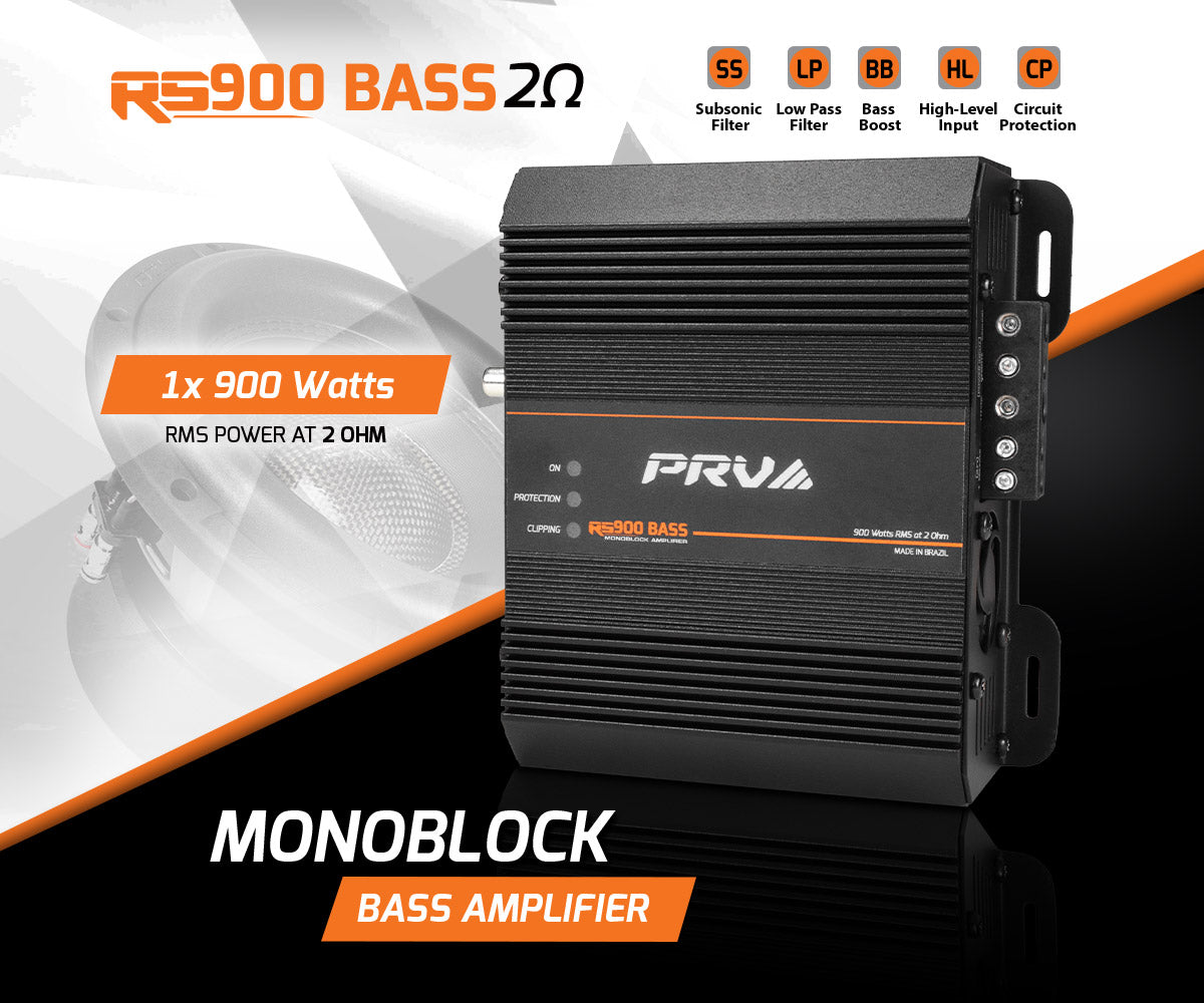 PRV Audio RS900 BASS 2 Ohm Monoblock Subwoofer Amplifier