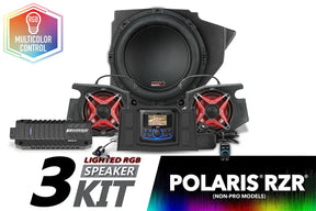 2014-2023 Polaris RZR V-Spec 3-Speaker Plug-&-Play Kit with JVC SSV Works