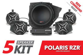 2014-2023 Polaris RZR A-Spec SSV 5-Speaker Plug-&-Play System for Ride Command SSV Works