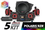 2014-2023 Polaris RZR V-Spec 5-Speaker Plug-&-Play Kit with JVC SSV Works