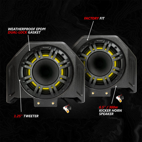 2020-2024 Polaris® RZR PRO Series Phase-6 K-Spec 5-Speaker 1400watt System w/JVC