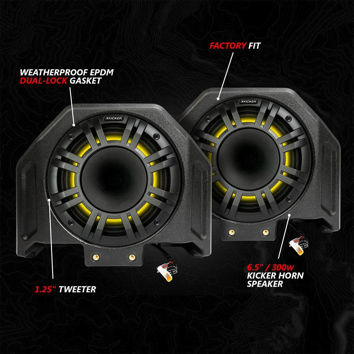 2020-2024 Polaris® RZR PRO Series Phase-6 K-Spec 5-Speaker 1400watt System w/MRB4 SSV Works