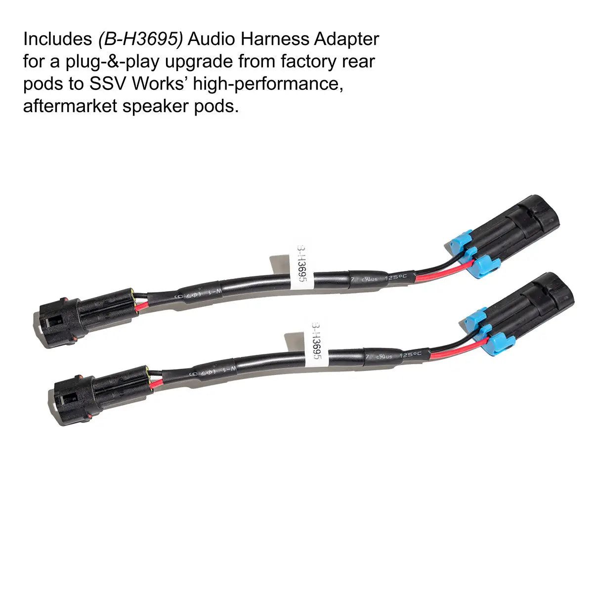 2020-2026 Polaris® RZR Pro R / Turbo R / Pro S / Pro XP 6.5" Rear-Hump Speaker-Pods SSV Works