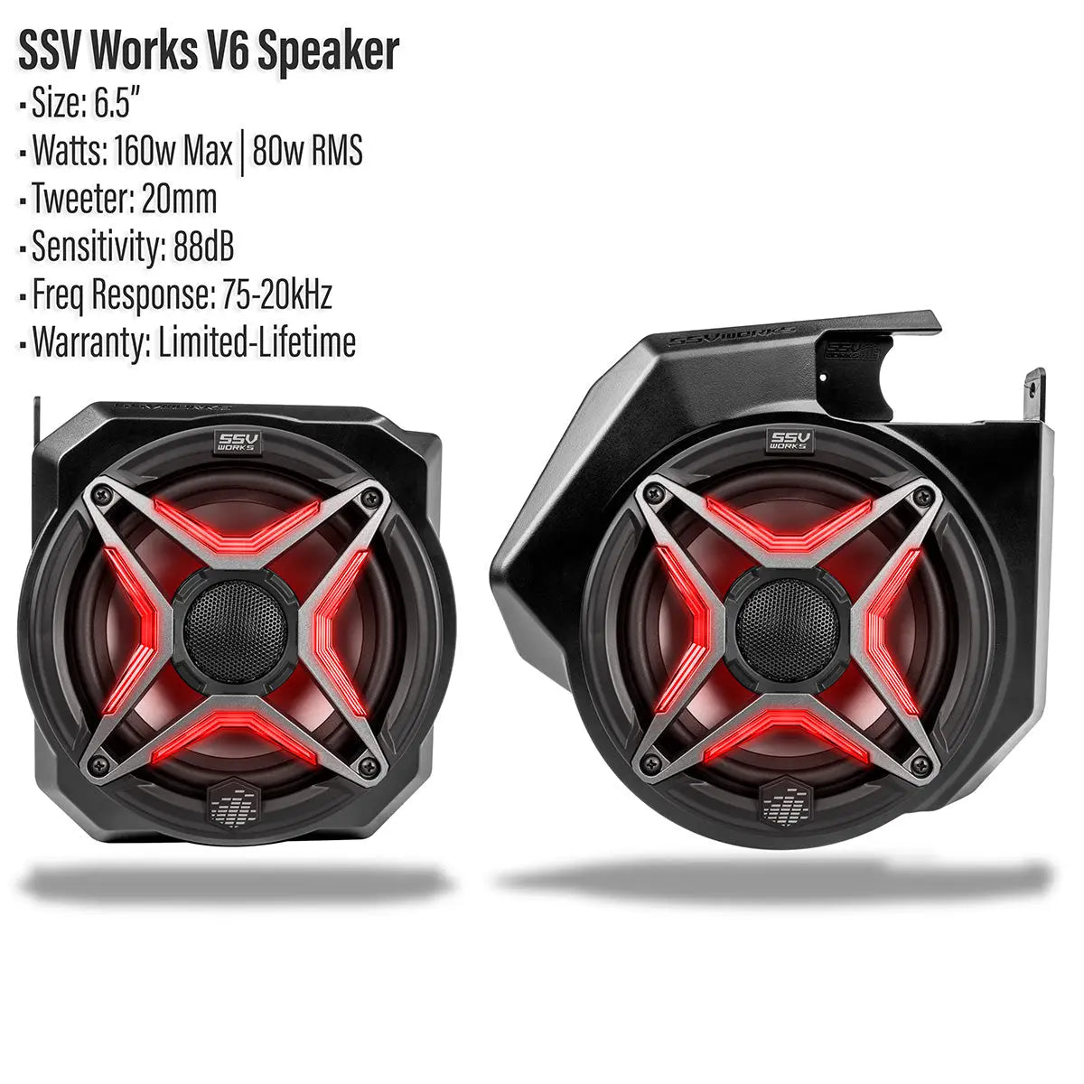 2025-2026 Polaris® RZR Pro R / Pro S / Pro XP Front 6.5" Dash Speaker Pods SSV Works