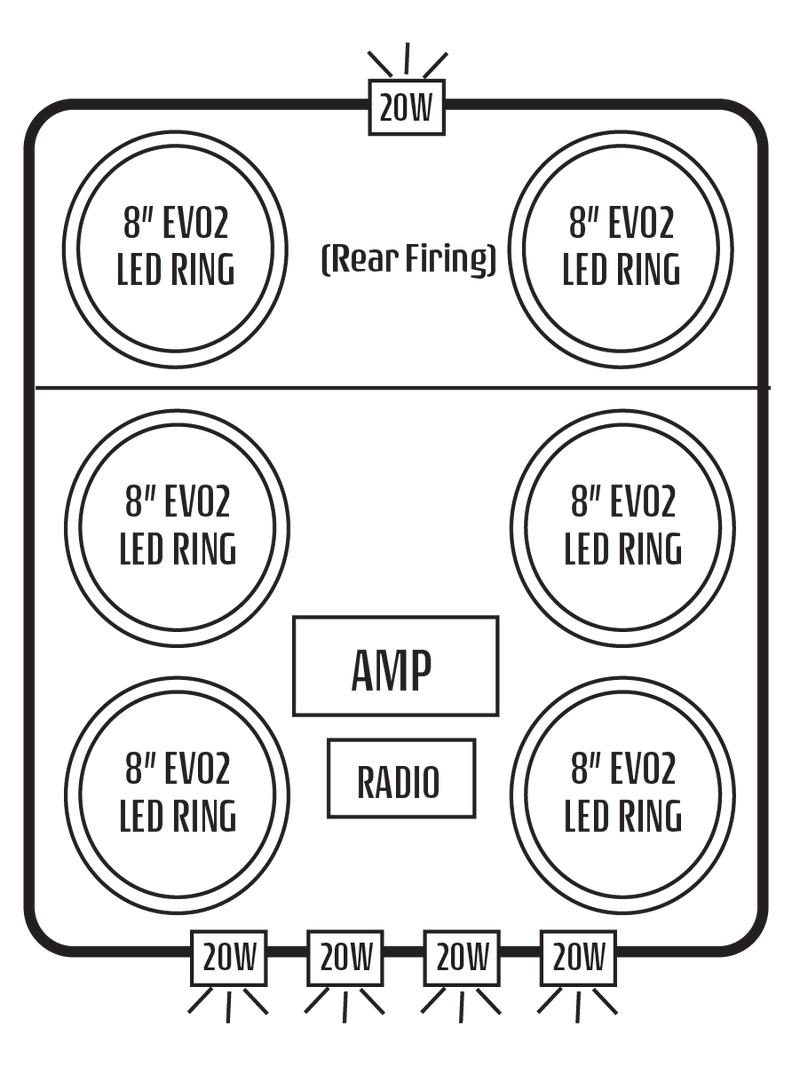 2014-23 Polaris RZR XP 1000 / 2015-20 RZR 900 Stereo Tops (2-Seat)