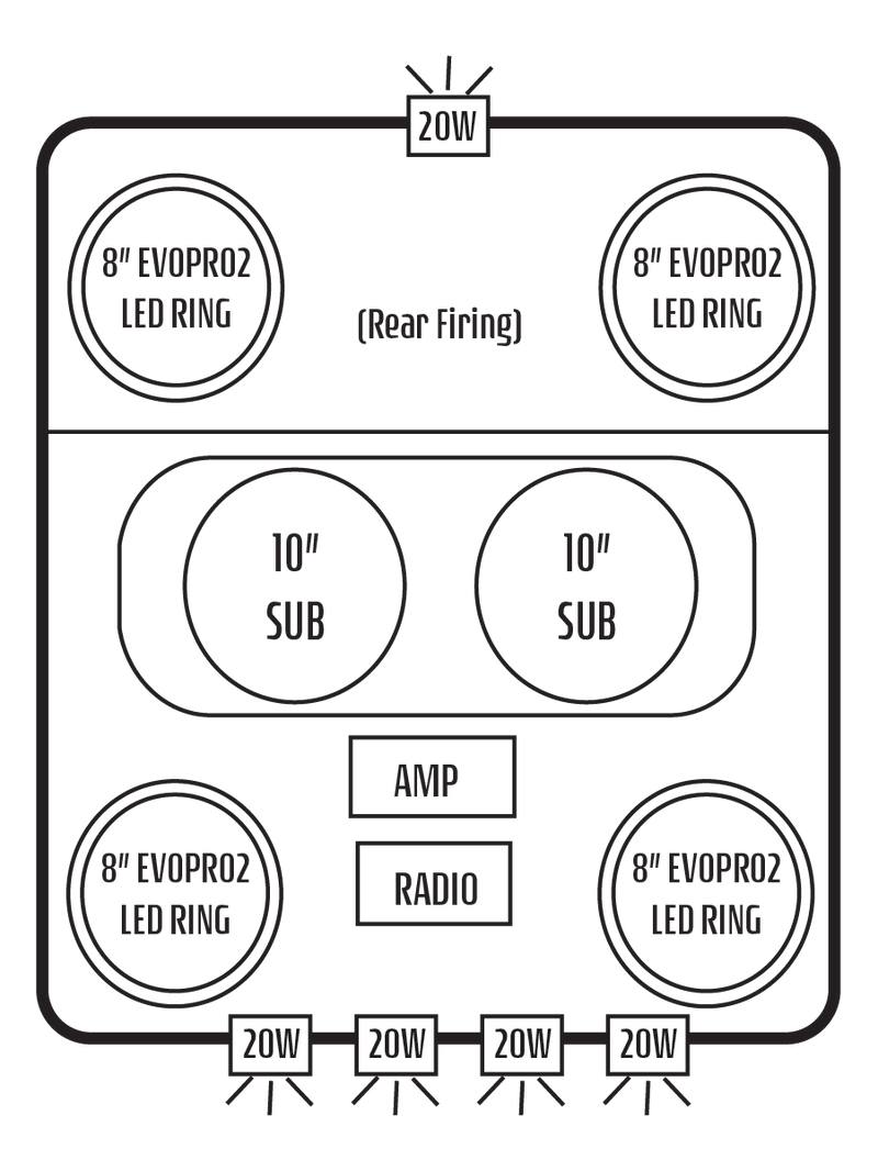 2014-23 Polaris RZR XP 1000 / 2015-20 RZR 900 Stereo Tops (2-Seat)