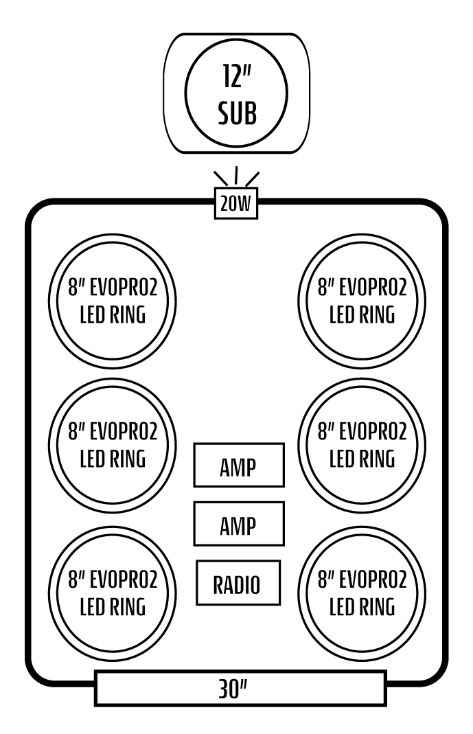 2020+ Polaris RZR Pro XP Stereo Tops (2-Seat)