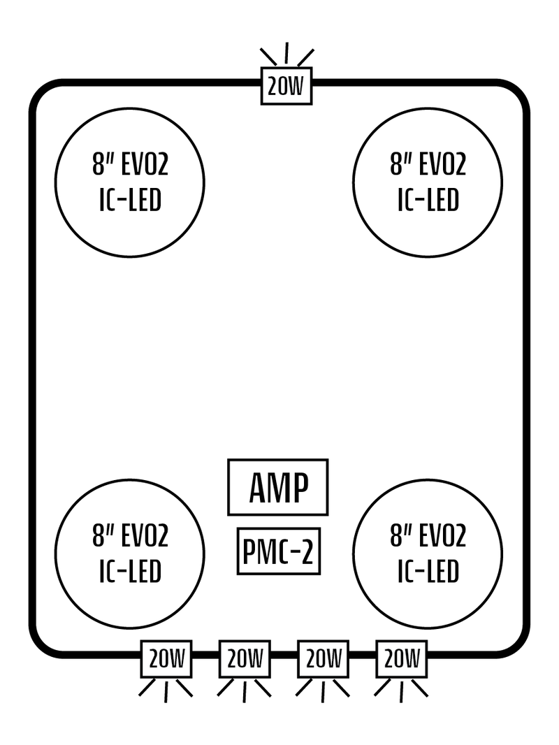 2014-23 Polaris RZR XP 4 1000 / 2015+ RZR 4 900 Stereo Tops (4-Seat)