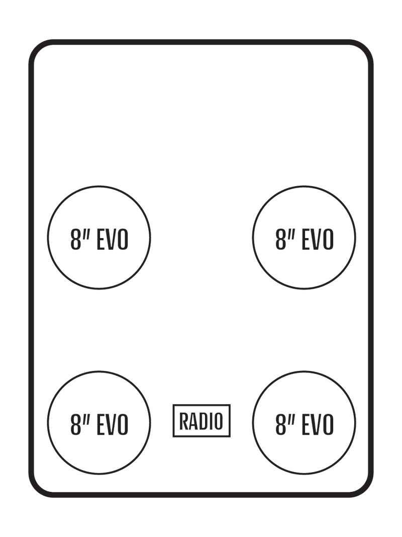 2022+ Polaris RZR Pro R 4 Stereo Tops (4-Seat)