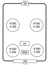 2018+ Polaris RZR Turbo S 4 Stereo Tops (4-Seat)