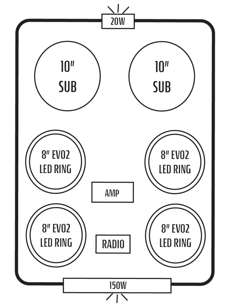 2022+ Polaris RZR Pro R 4 Stereo Tops (4-Seat)