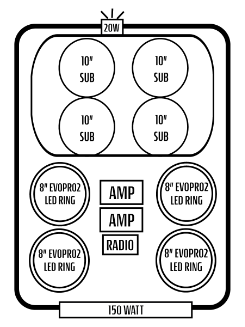 2022+ Polaris RZR Pro R 4 Stereo Tops (4-Seat)