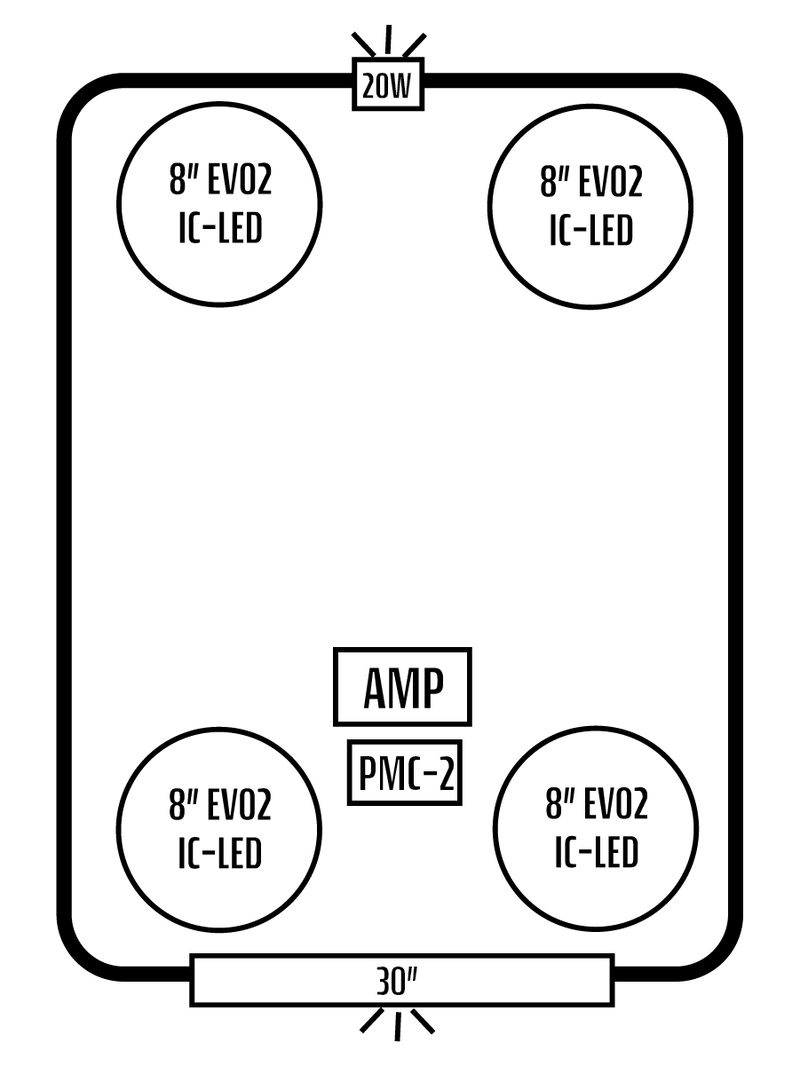 2025+ Polaris RZR Pro S 4 Stereo Tops (4-Seat)