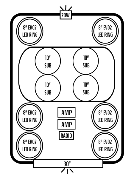 2025+ Polaris RZR Pro S 4 Stereo Tops (4-Seat)