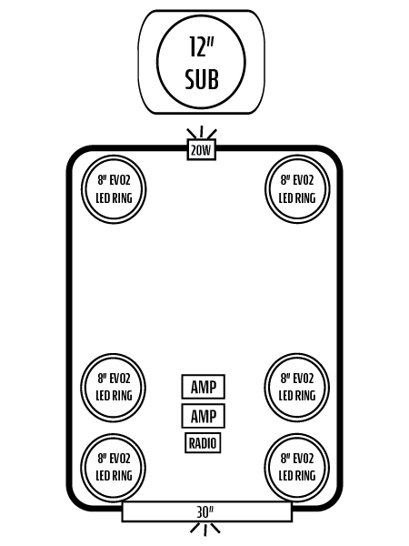 2025+ Polaris RZR Pro S 4 Stereo Tops (4-Seat)