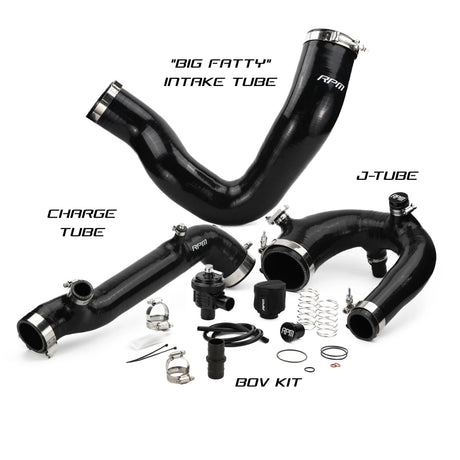 RPM Polaris RZR Turbo R & PRO XP/S Turbo Silicone Intake J-Tube, Charge Tube W/ BOV, & Intake Tube KIT