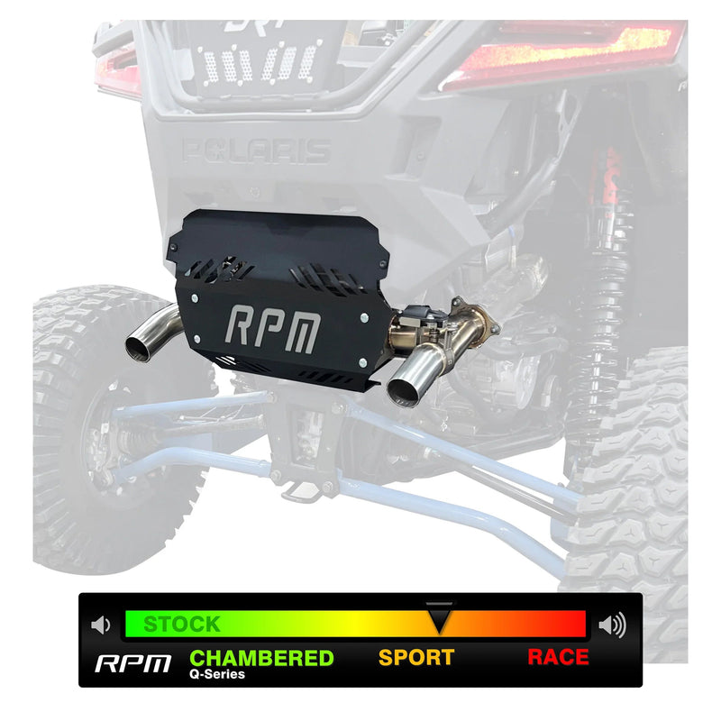RPM RZR PRO XP & Turbo R/Pro S E-Valve Muffler - Dual Tip Captains Choice Exhaust - 2020-2026 PRO XP & TURBO R