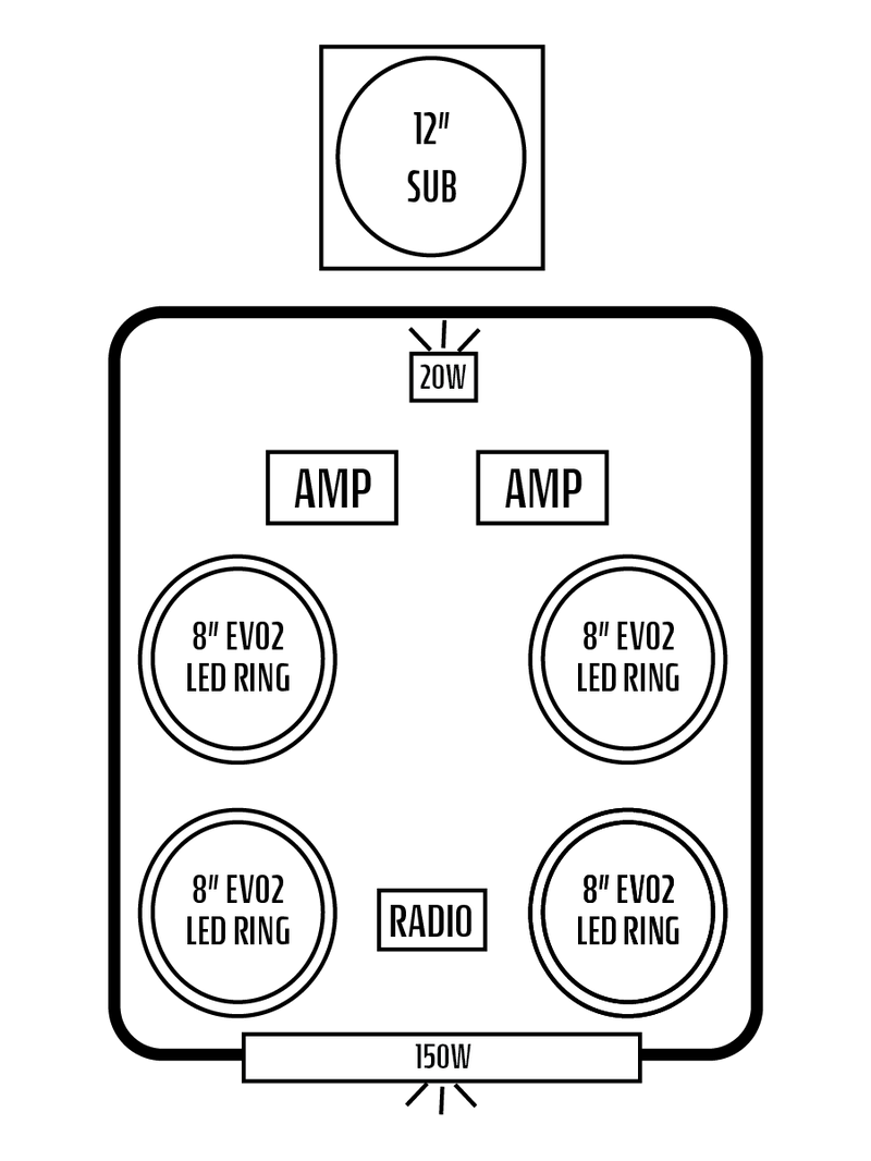 2022+ Polaris RZR Pro R Stereo Tops (2-Seat)