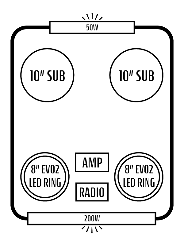 2024+ Polaris RZR XP Stereo Tops (2-Seat)