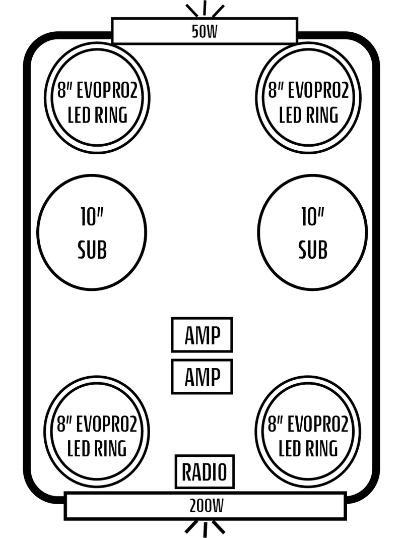 2024+ Polaris RZR XP 4 Stereo Tops (4-Seat)