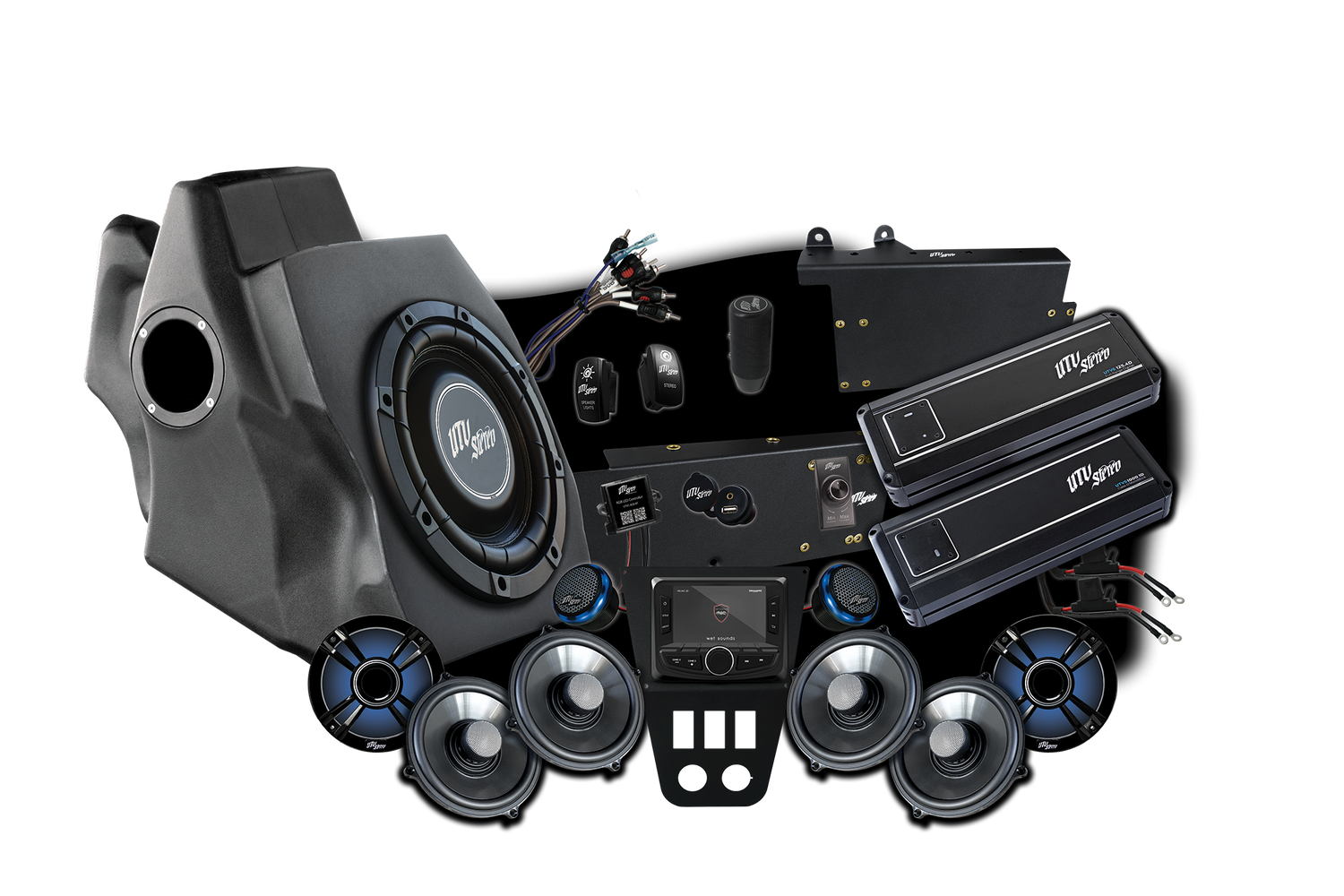 '20-'24 RZR® Pro Series Signature Stage 7 Stereo Kit | UTVS-PRO-S7-S UTV Stereo