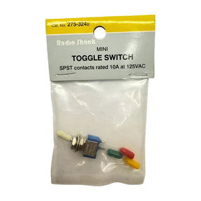 RadioShack 275-0324 SPST Momentary Push Button Switch with Color Sleeves (1 Per Pack) TekShack