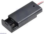 AA Battery Holder with Switch, Holds 2 Batteries TekShack
