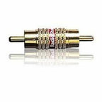 Radio Shack Coupler RCA (Phono) Male to RCA (Phono) Male Gold and Red TekShack