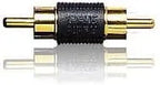 Radio Shack Coupler RCA (Phono) Male to RCA (Phono) Male Gold and Black TekShack