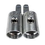 Sky High Car Audio 1/0 to 4 Gauge Amp Input Reducers (Pair)