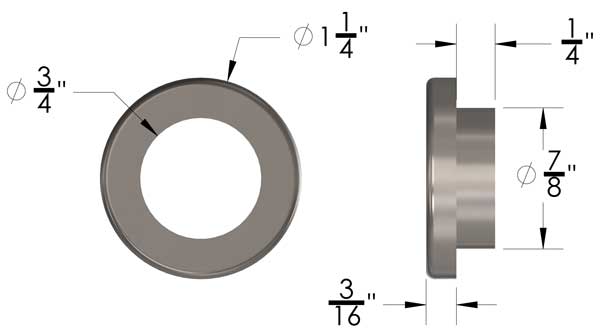 Repair Weld Washer 3/4" 6 Pack