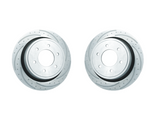 New Performance Rotors- Pair,  Dimple-Drilled, Slotted, Zinc Plated.  23128AB3L/3R