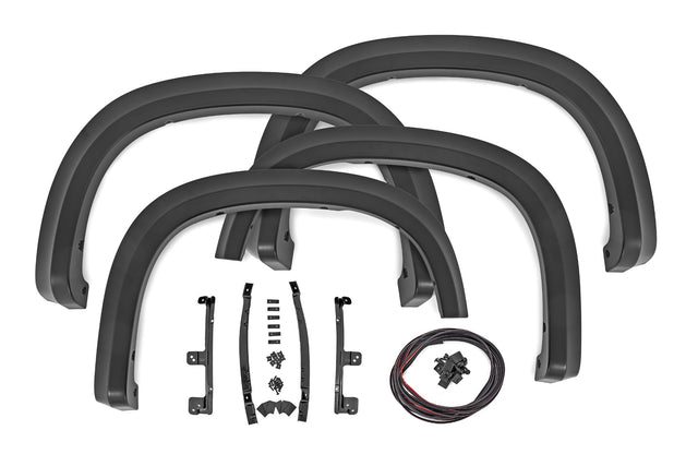 Fender Flares Sport GBA Black Chevy Silverado 1500 2WD/4WD (2019-2026) Rough Country