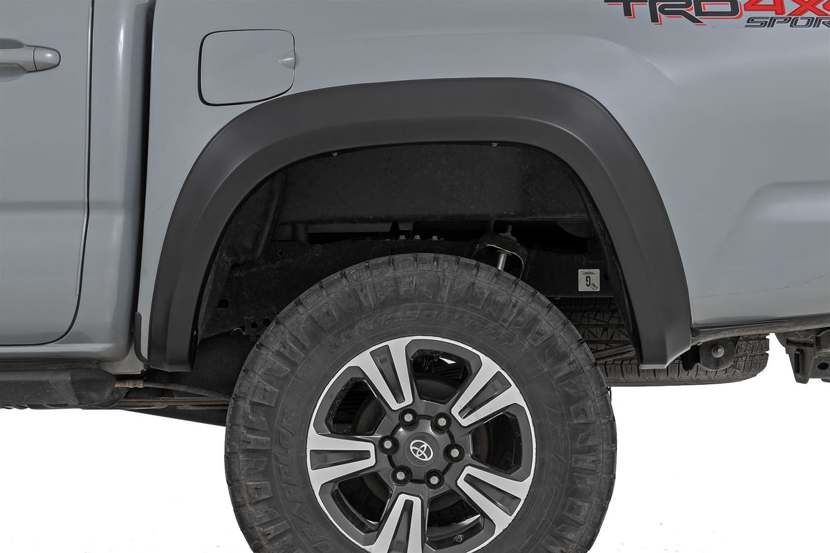 Fender Flares Sport 202 Black Onyx Toyota Tacoma 2WD/4WD (2016-2023) Rough Country