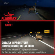 S2 H7 60W 6500K 24000LMWhite IP67 LED Headlight Bulbs 2Pcs Flashark