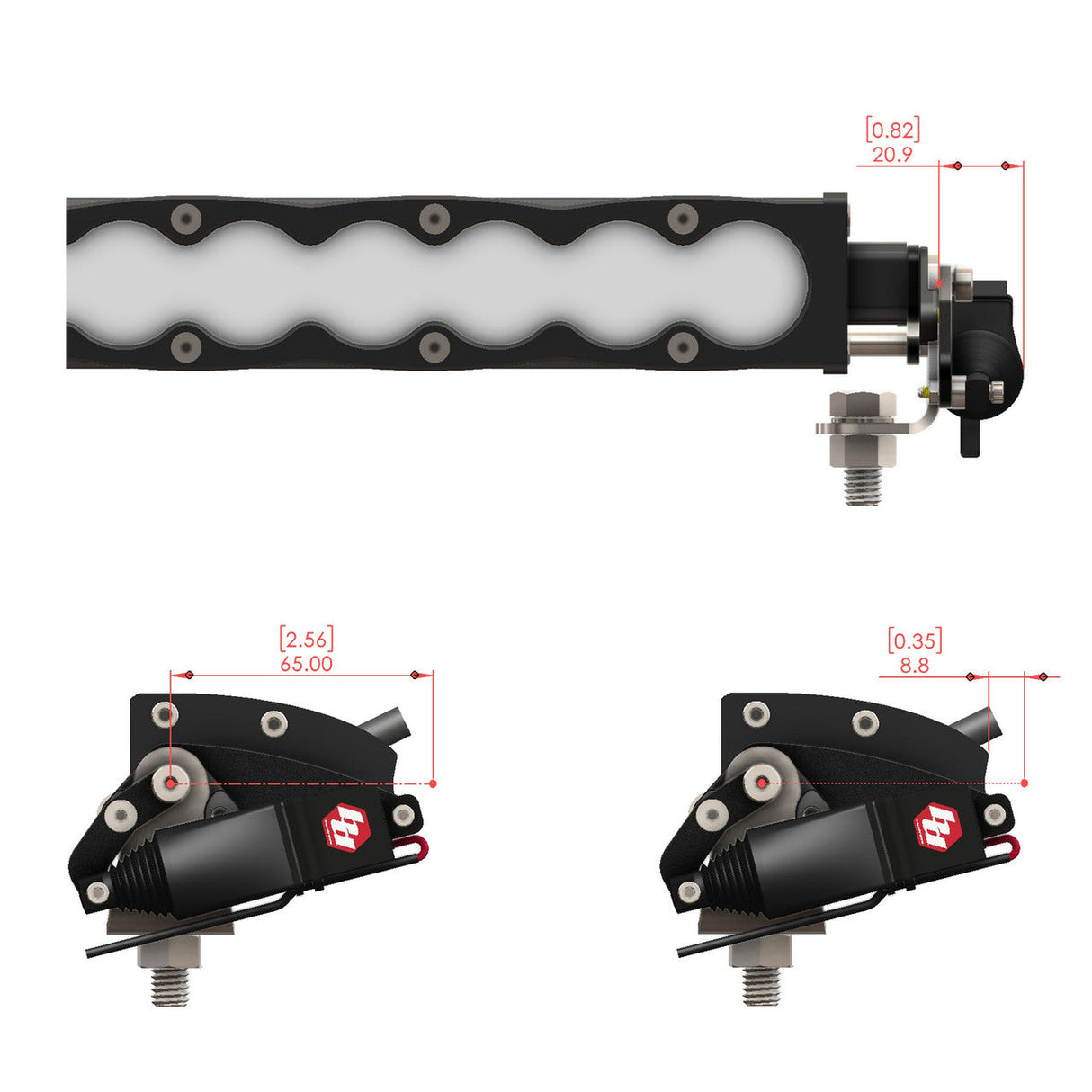 Reflex Light Actuator Kit - S8 Light Bar - Universal Baja Designs
