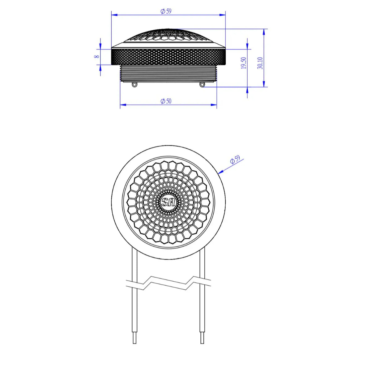Sundown SA-1T 1" Soft Dome Tweeter (Pair)