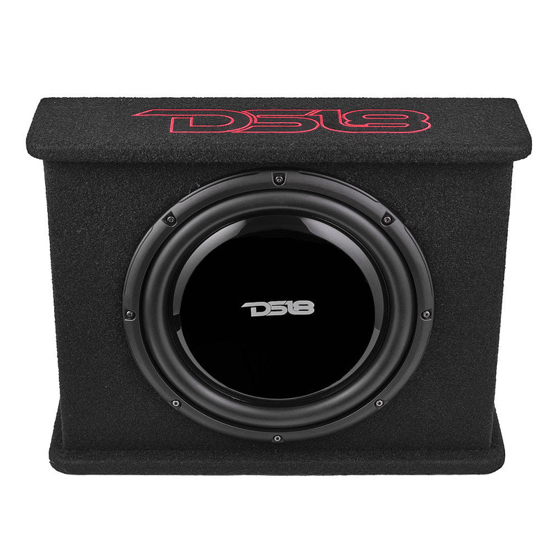 12" Loaded Amplified Shallow Subwoofer Enclosure 350 Watts Rms
