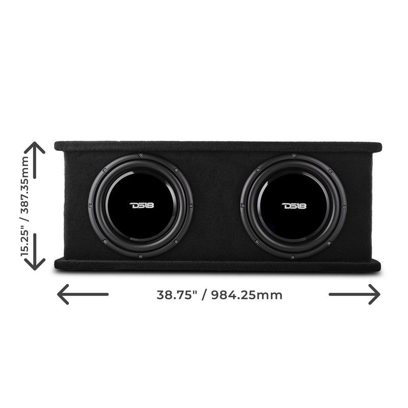 12" Loaded Shallow Subwoofer Enclosure 700 Watts Rms @ 1 ohm